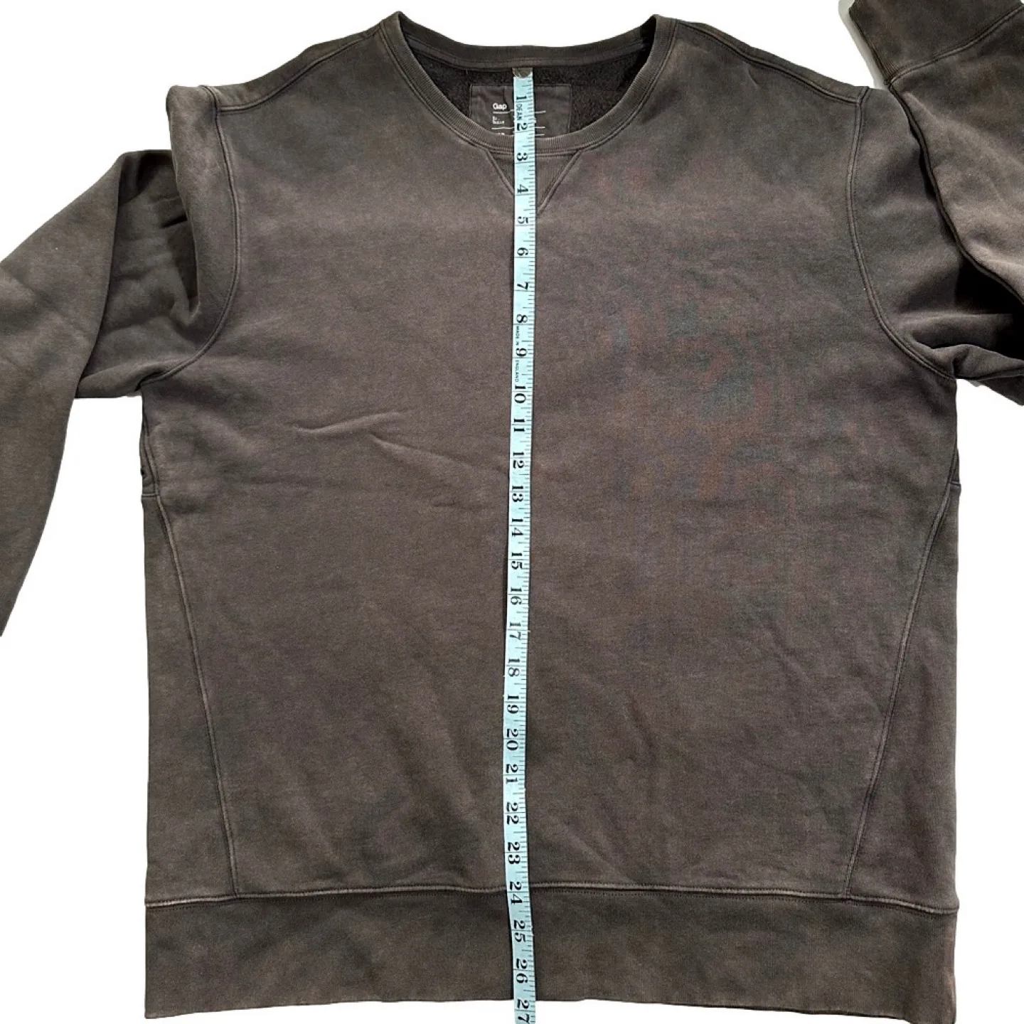 Men's XL  Gap Oversized Brown Sweatshirt V Stitch Detail Size XL image indicator(7)