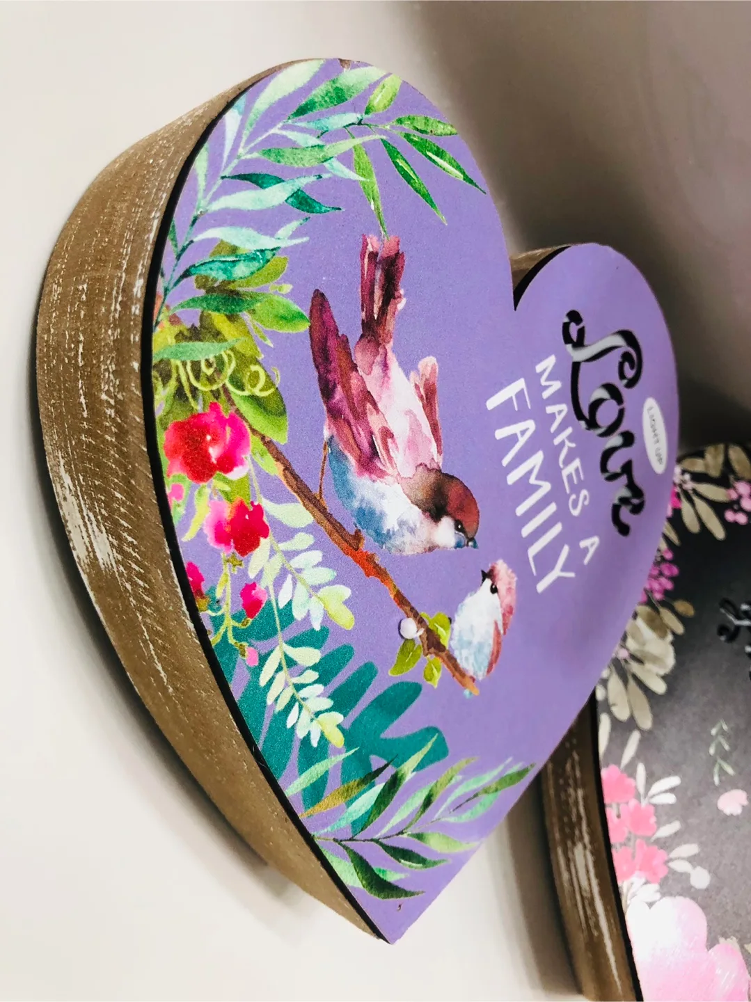 Set of Two Light-Up Heart-Shaped Decor image indicator(3)