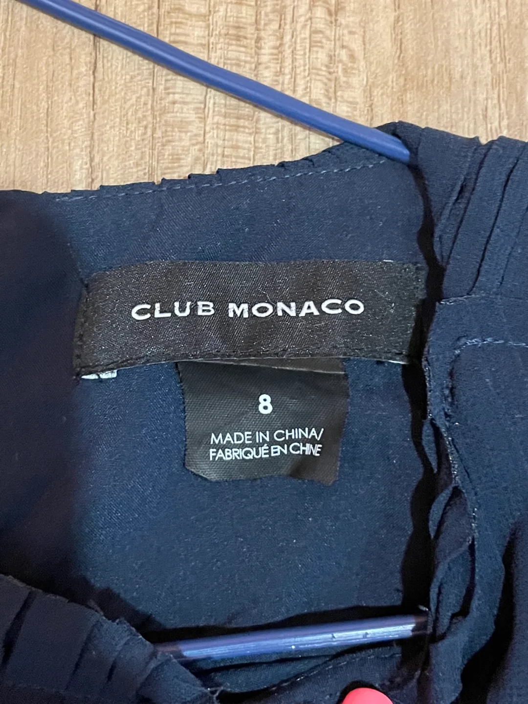 Club Monaco Navy Pleated Midi Dress Size 8 image indicator(3)