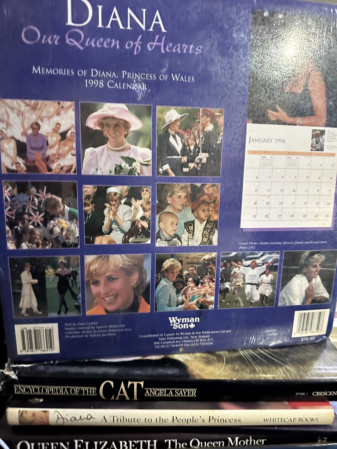 1998 Diana Princess of Wales Calendar - photo 2
