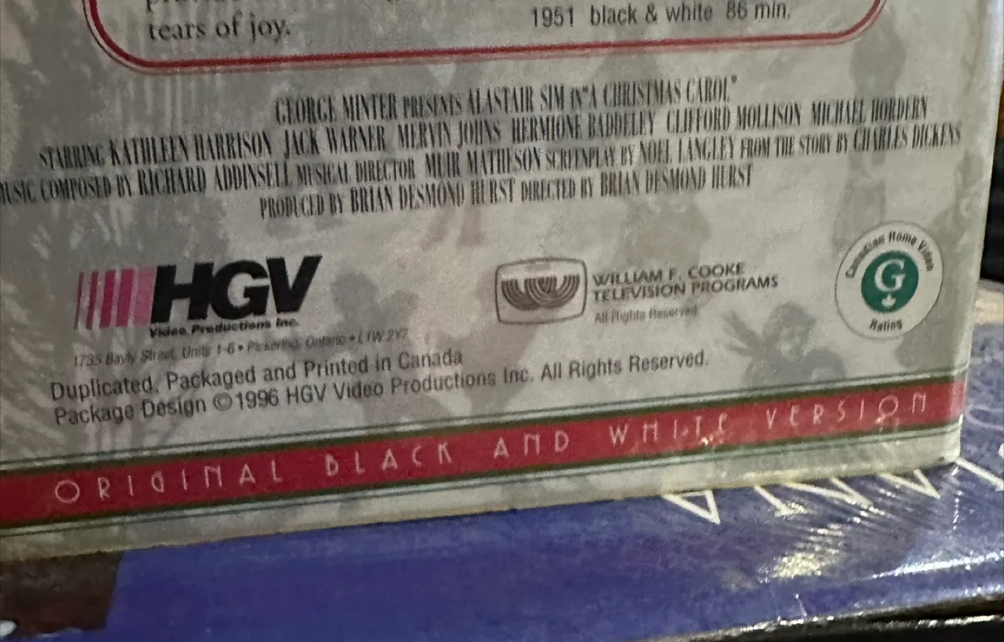 Vintage A Christmas Carol VHS Tape - Alastair Sim image indicator(3)