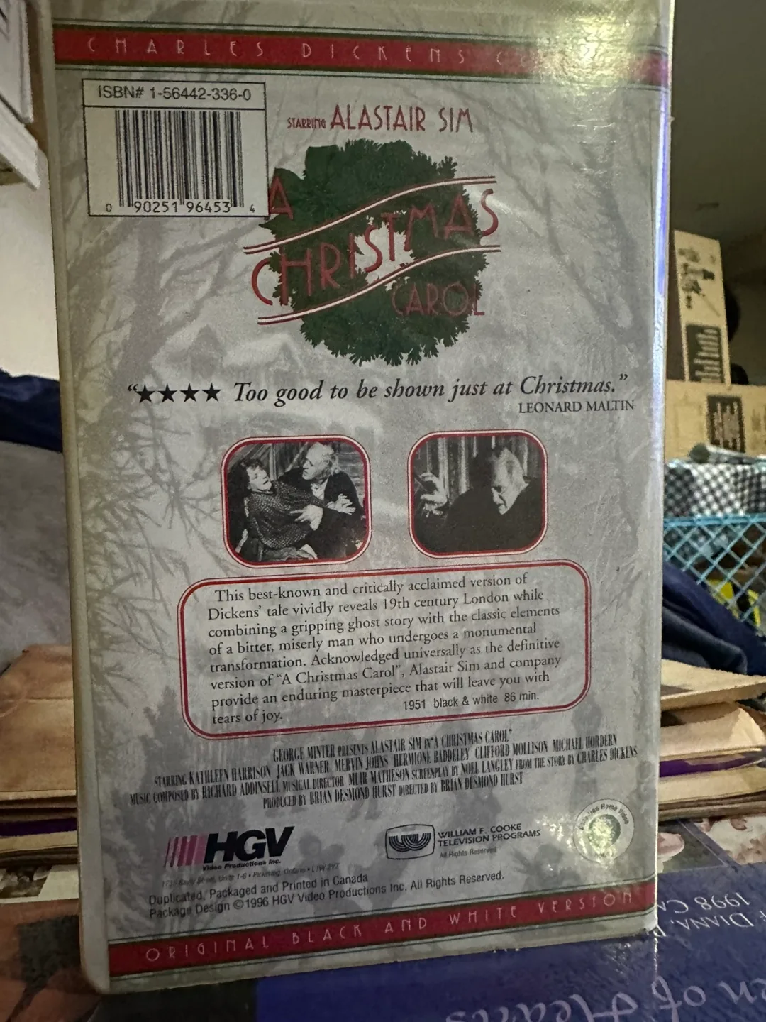 Vintage A Christmas Carol VHS Tape - Alastair Sim image indicator(2)