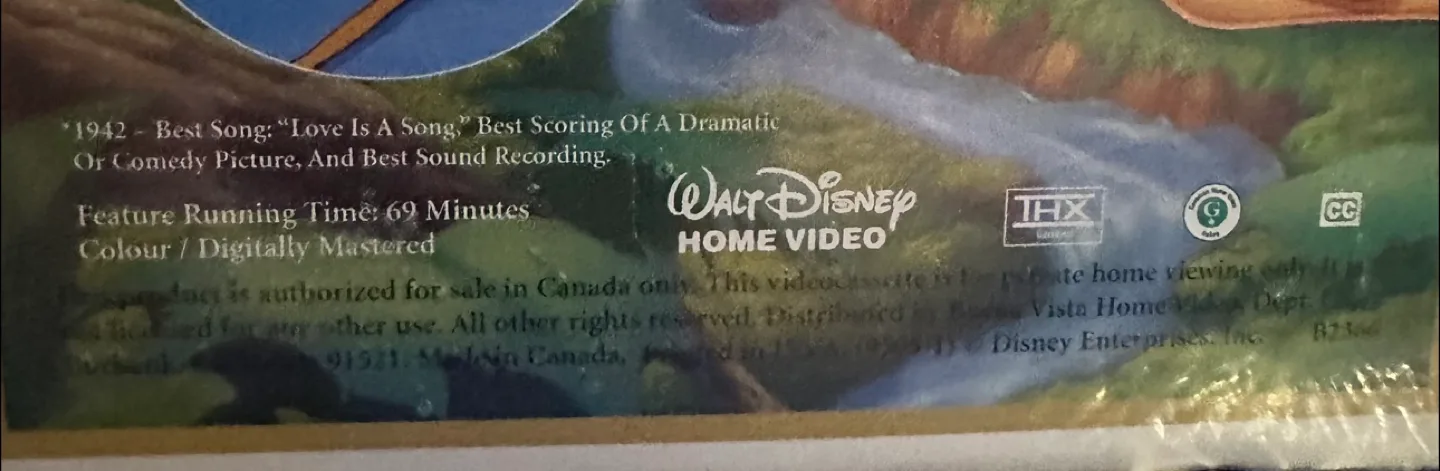 Walt Disney's Bambi 55th Anniversary VHS image indicator(3)