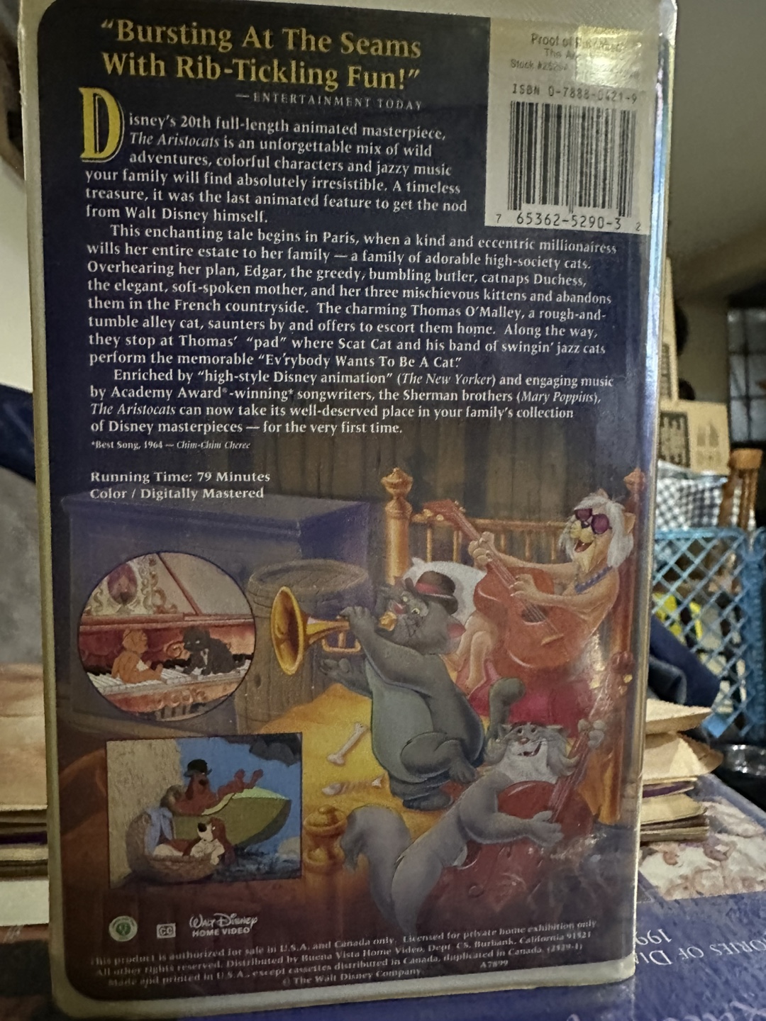 The Aristocats VHS Tape - Disney Masterpiece - photo 2