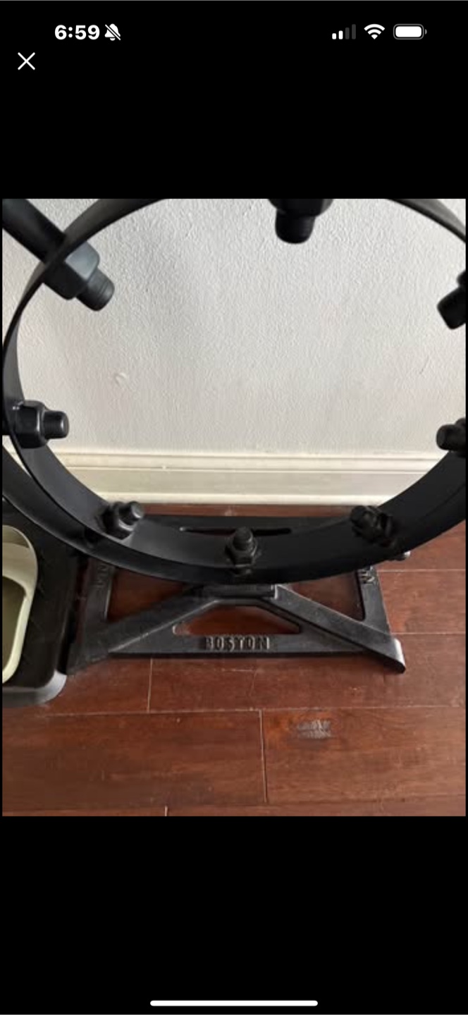 Industrial Console Table with Wooden Top - photo 4
