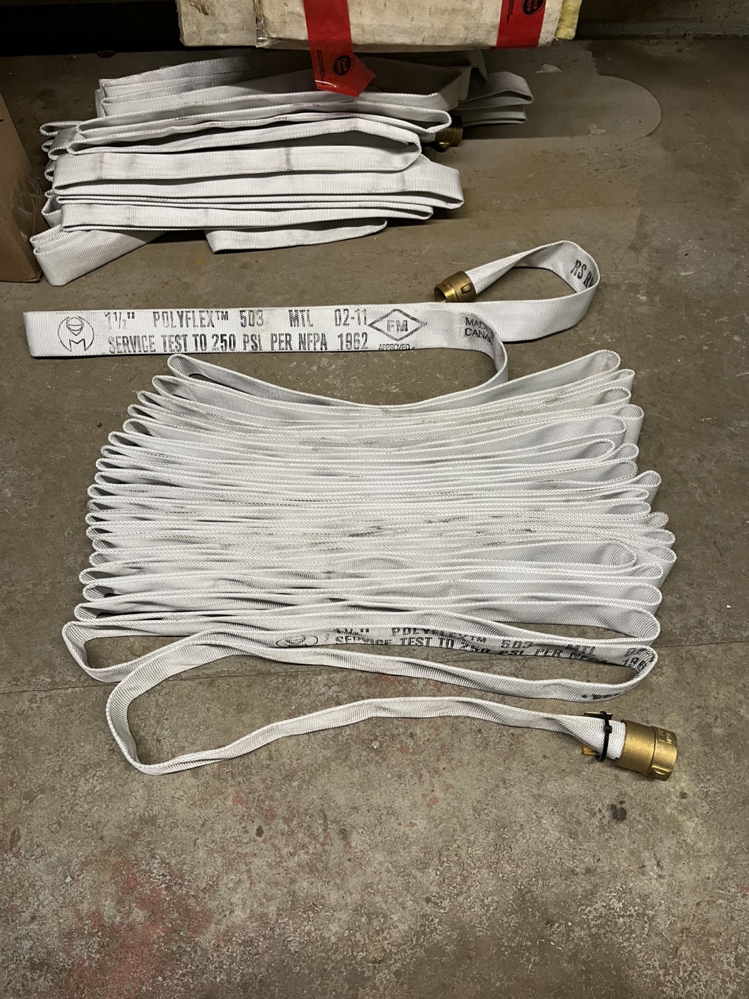 1 1/2" Fire Hose 100ft lengths. 3 left!