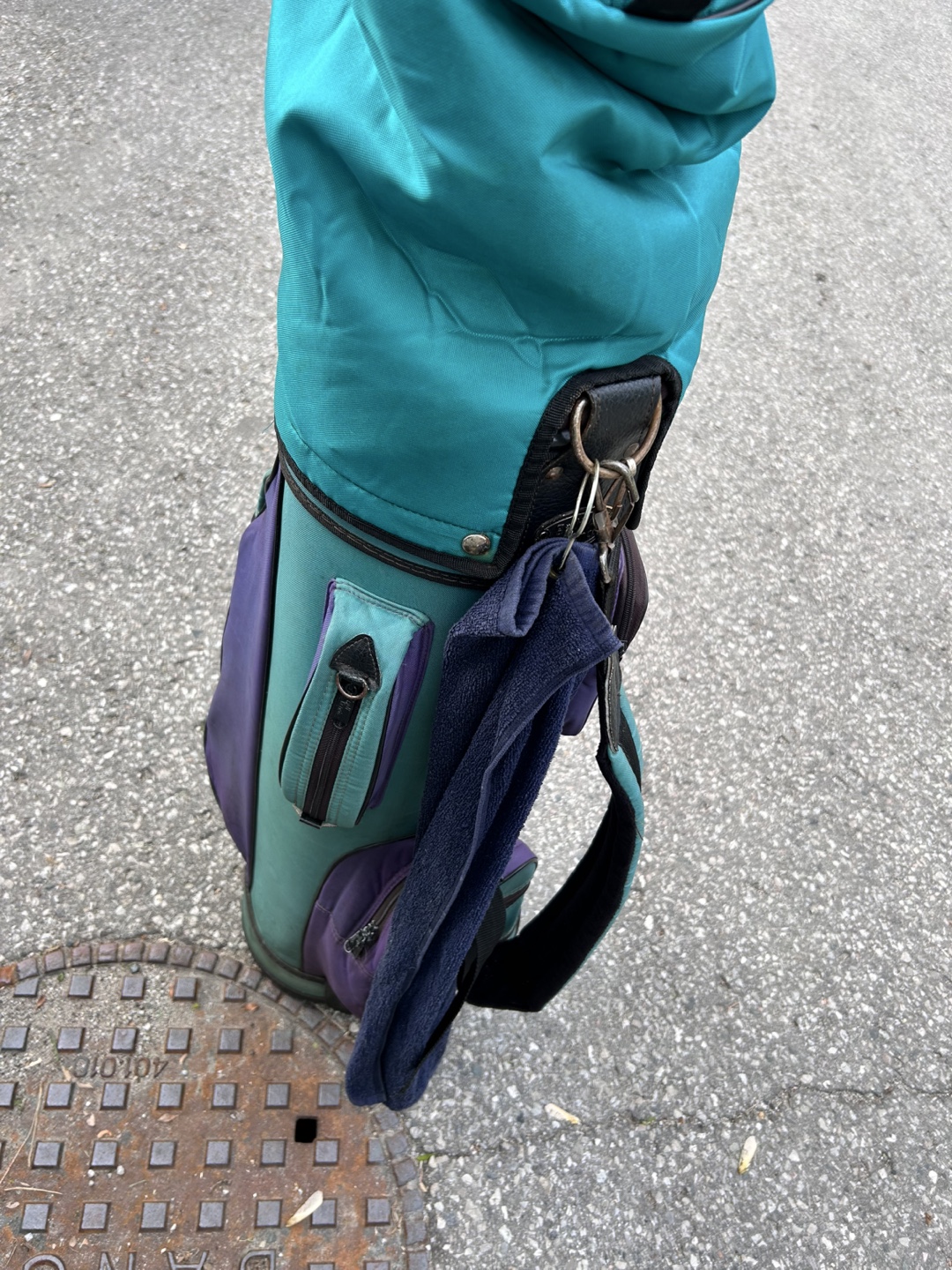 Vintage Teal and Purple Golf Bag - photo 3