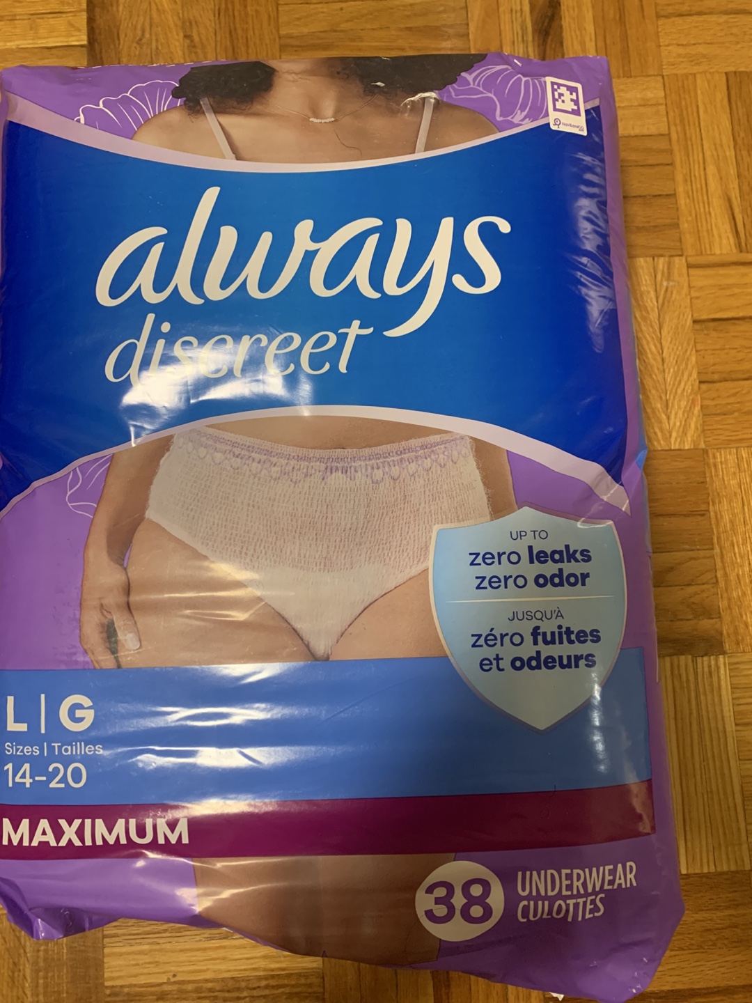 Always Discreet  Postpartum underwear , Size Large - photo 2