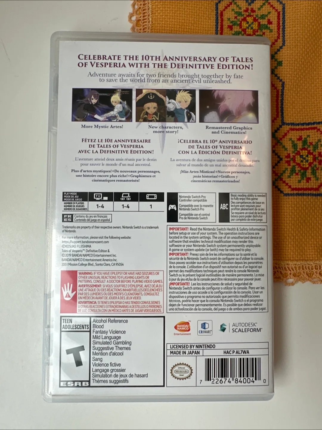 Tales of Vesperia Definitive Edition Nintendo Switch Game image indicator(2)