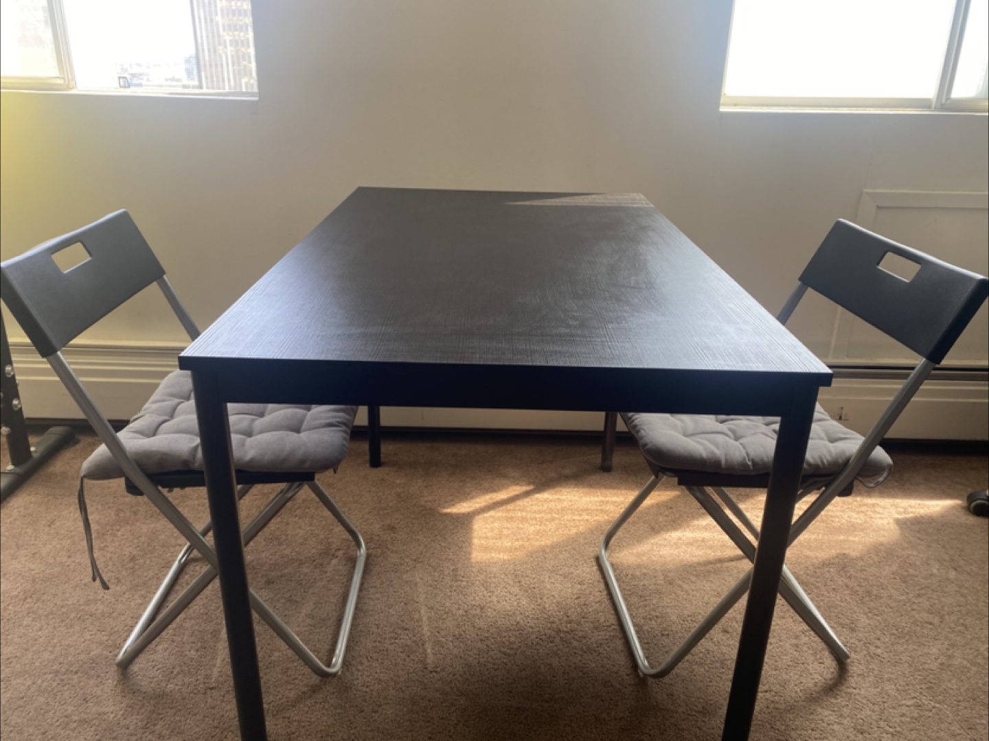 Black IKEA Table 110x67cm