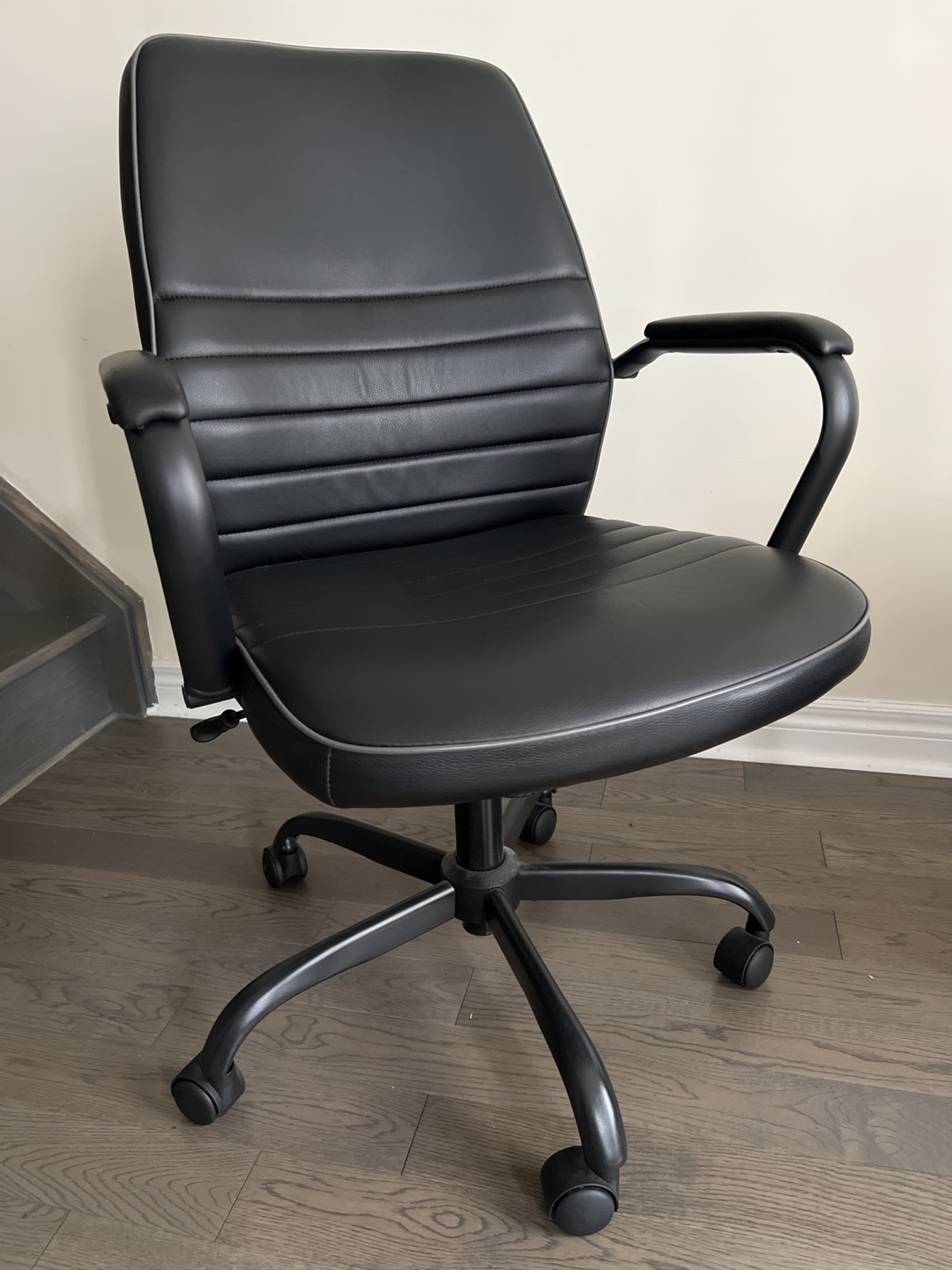 Black Office Chair with Adjustable Height