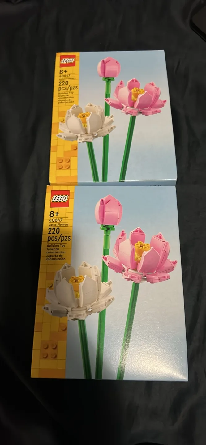 LEGO Lotus Flowers Building Set (2x 40647) thumbnail