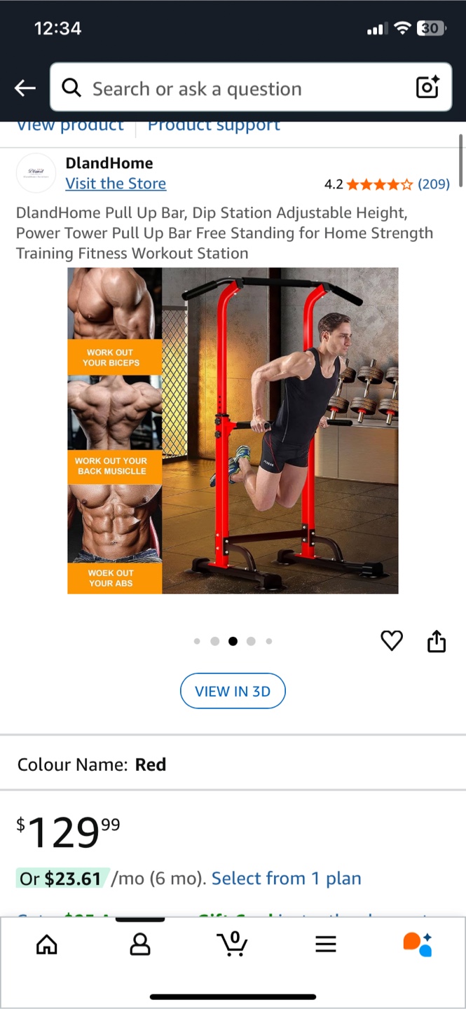 DlandHome Power Tower Pull Up Bar - photo 2