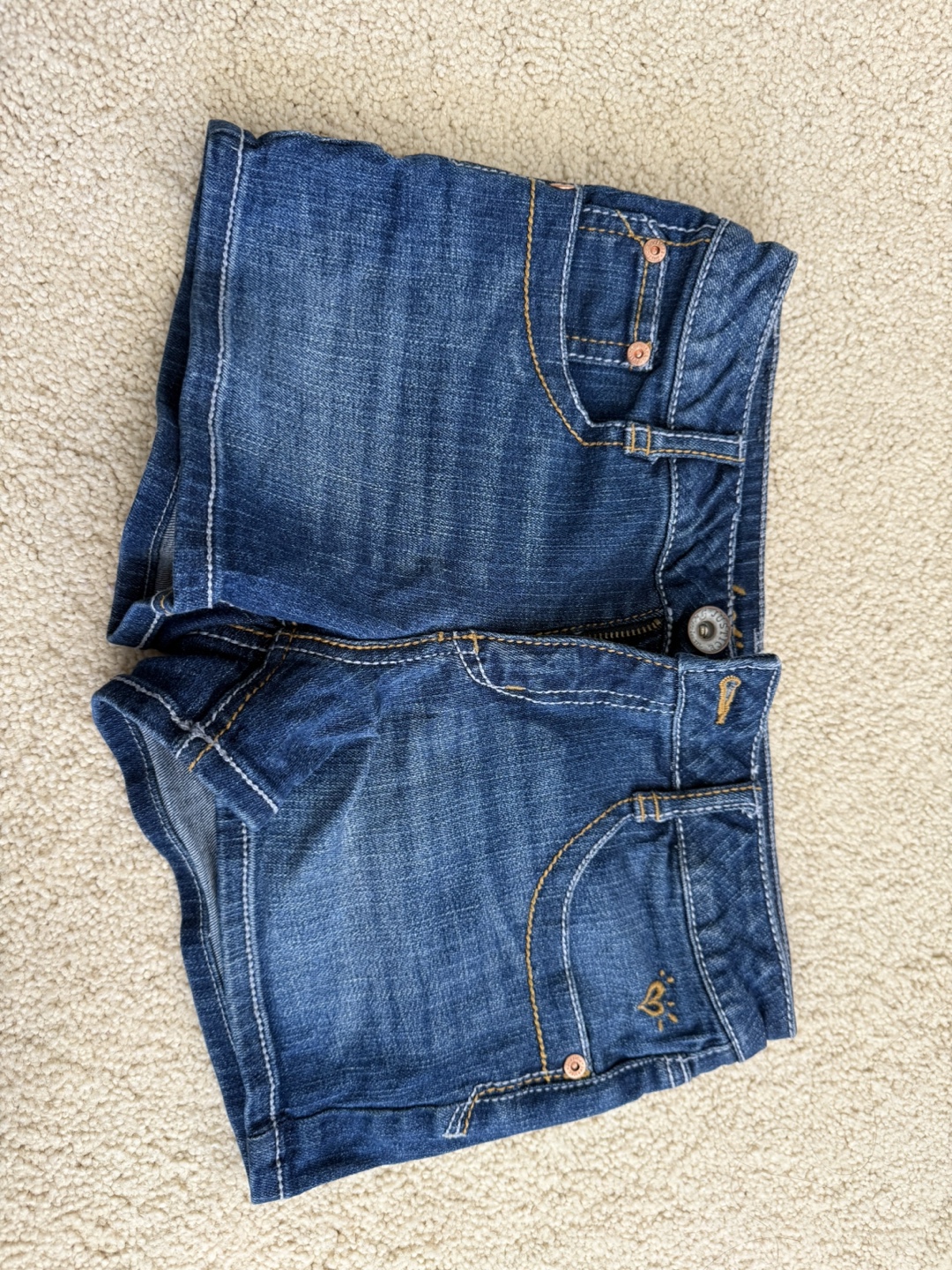 Justice Girls Denim Shorts Size 10