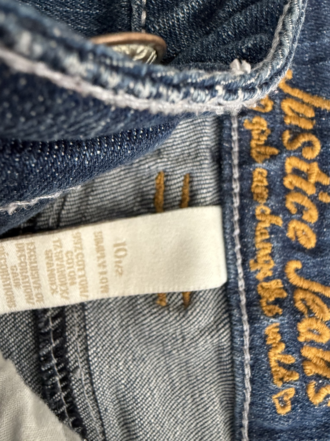 Justice Girls Denim Shorts Size 10 - photo 3
