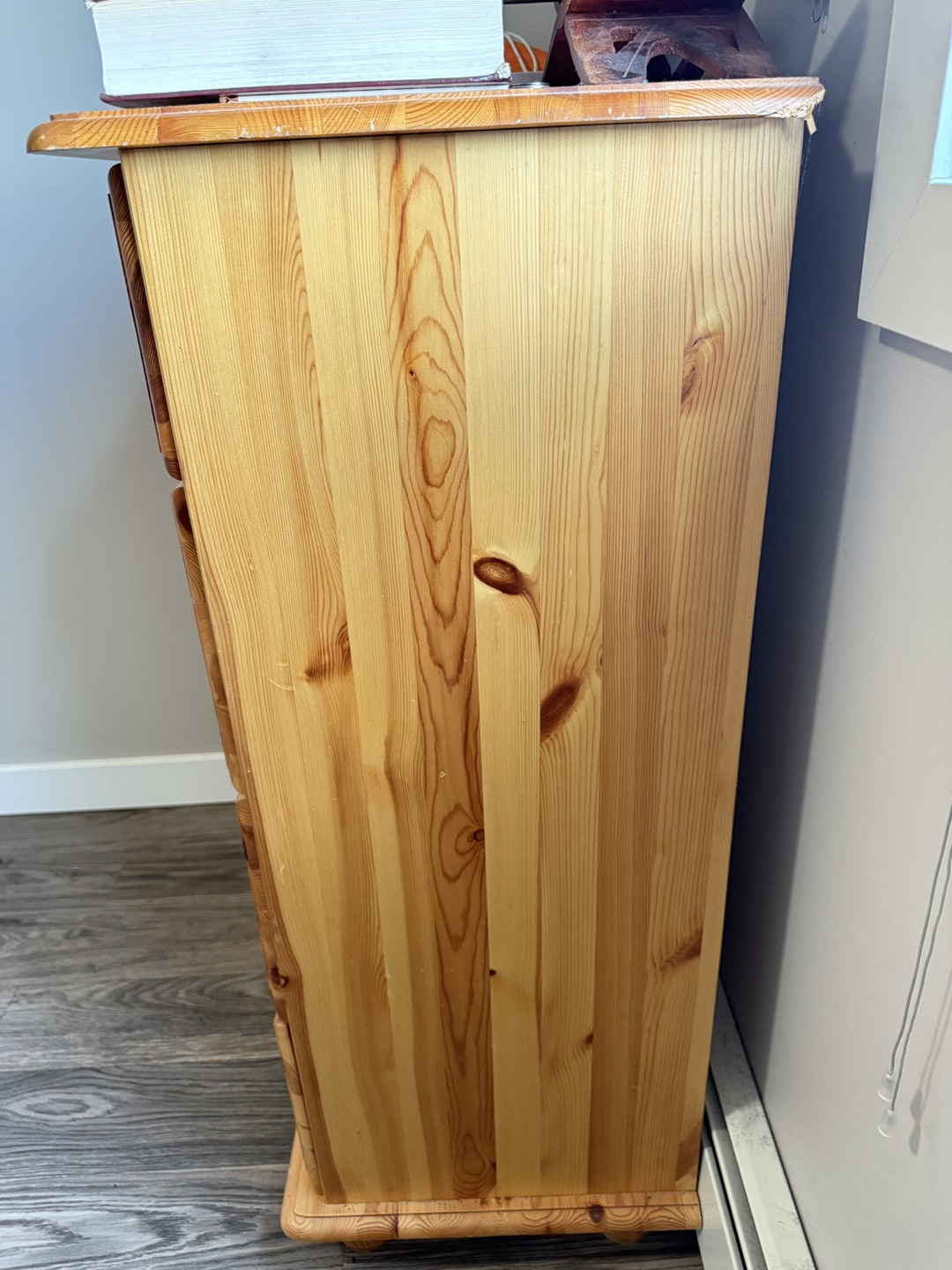 Five-Drawer Pinewood Chest of Drawers - photo 5