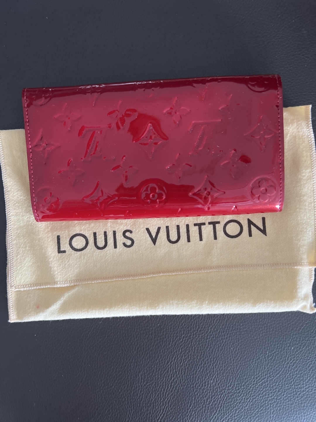 Louis Vuitton Vernis Red Wallet - photo 2