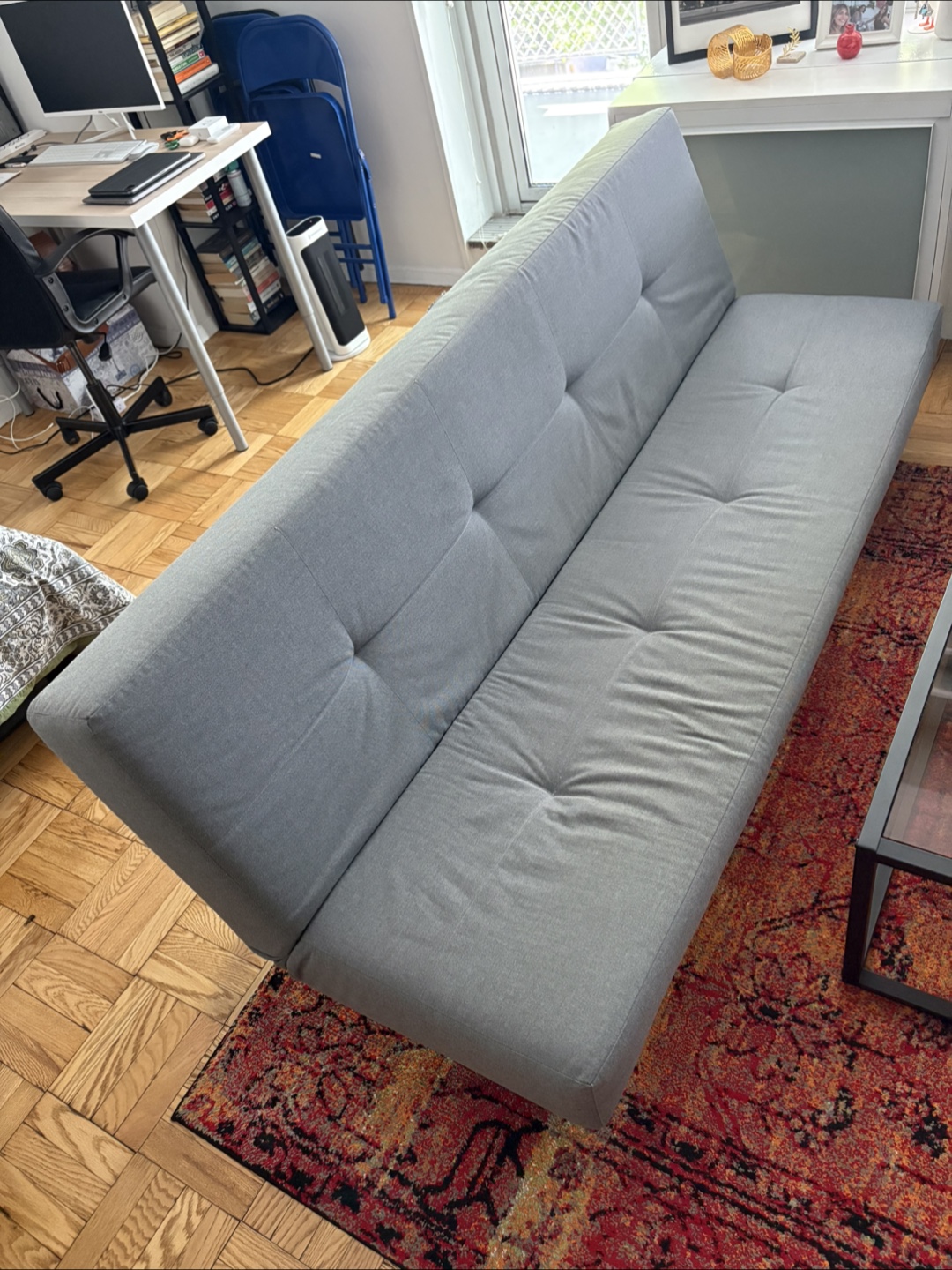 Gray Futon Sofa Bed - photo 2