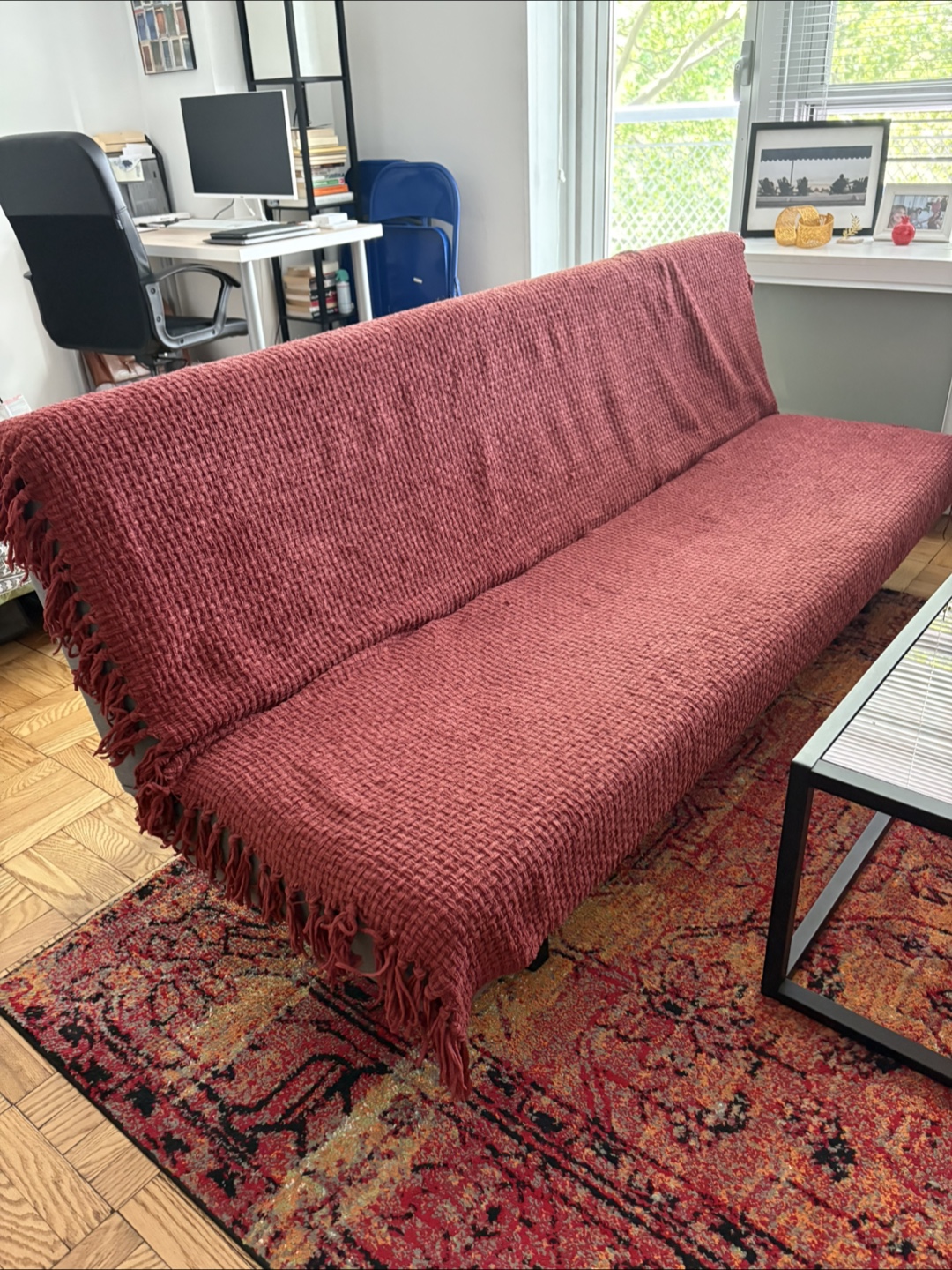 Gray Futon Sofa Bed