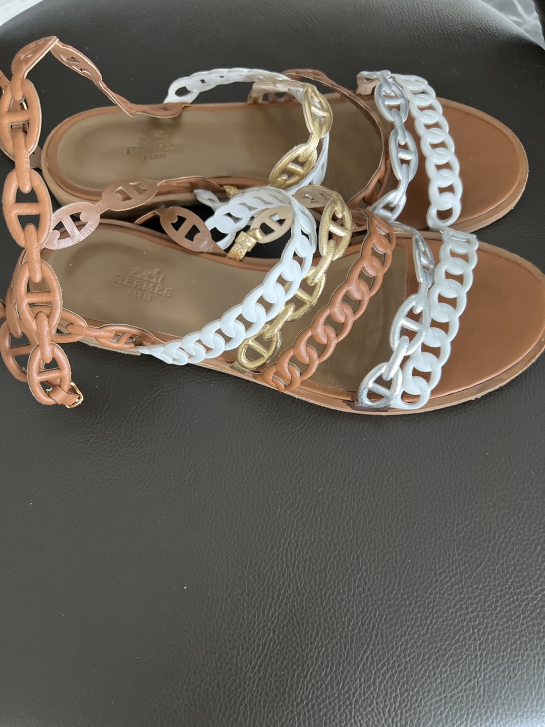 Hermes Oran Sandals size 38 - photo 2