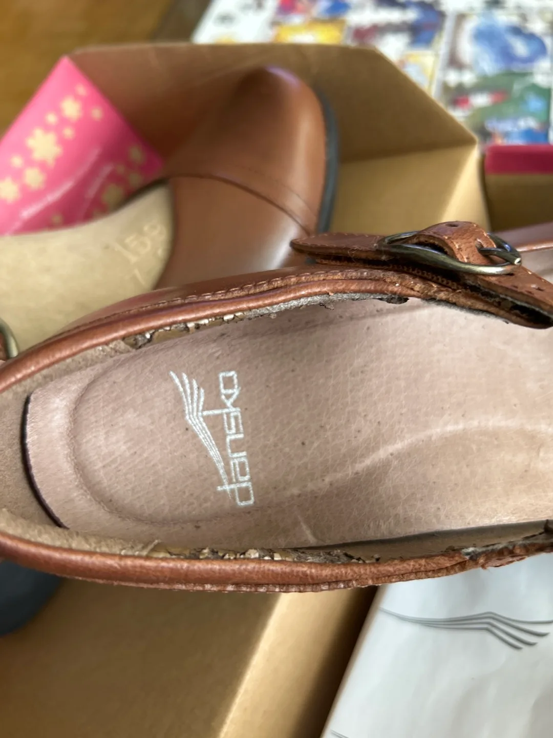 Dansko Women's Brown Leather Mary Janes - Size 38 image indicator(4)