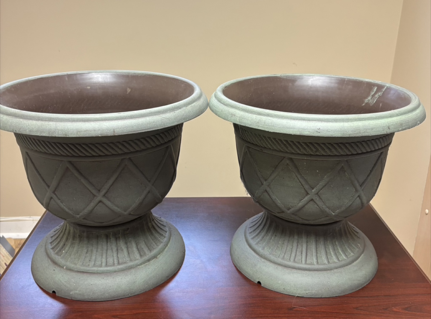 Pair of Urn-Shaped Planters