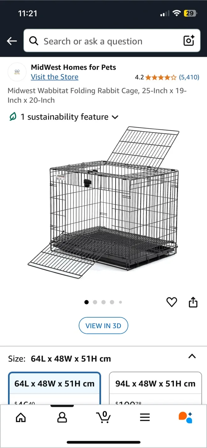 Midwest Homes for Pets Rabbit Cage image indicator(4)