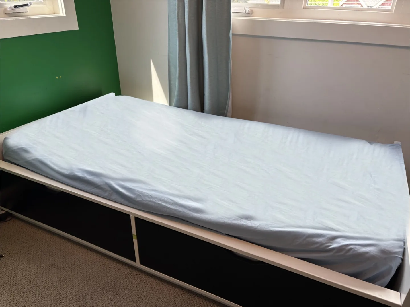 IKEA FLAXA Twin Bed Frame with Storage image indicator(2)