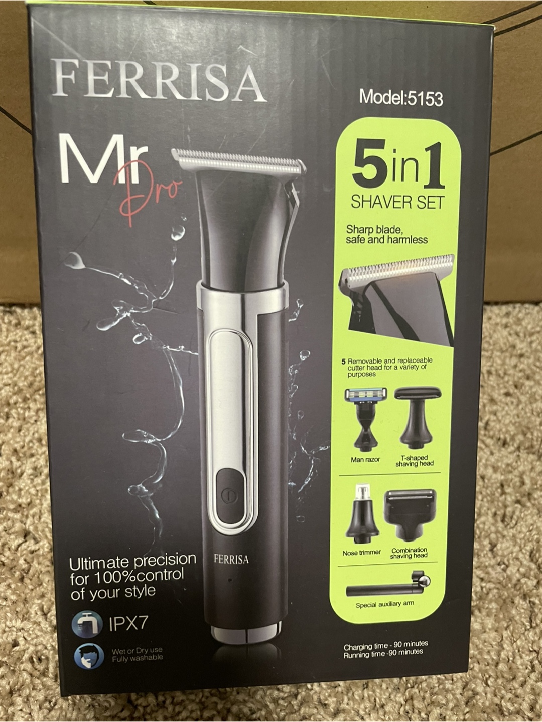 Ferrisa Mr Pro 5-in-1 Men's Grooming Kit - Model 5153