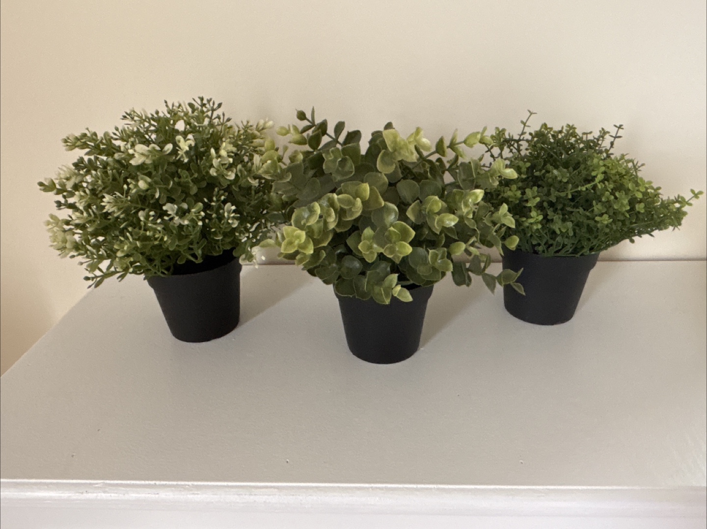 Set of 3 Artificial Potted Plants