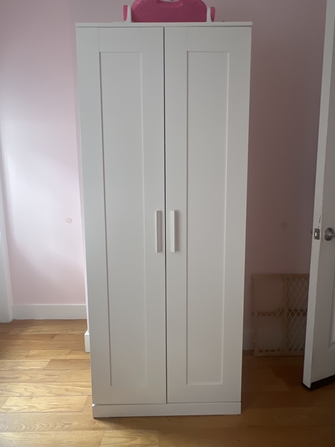 IKEA White Wooden Armoire Wardrobe