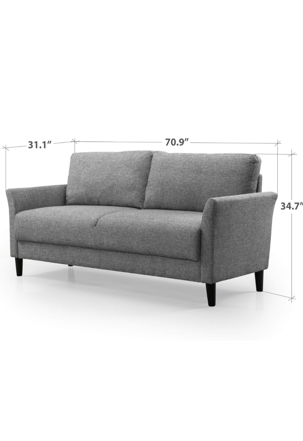 Gray Loveseat & Sofa - photo 5