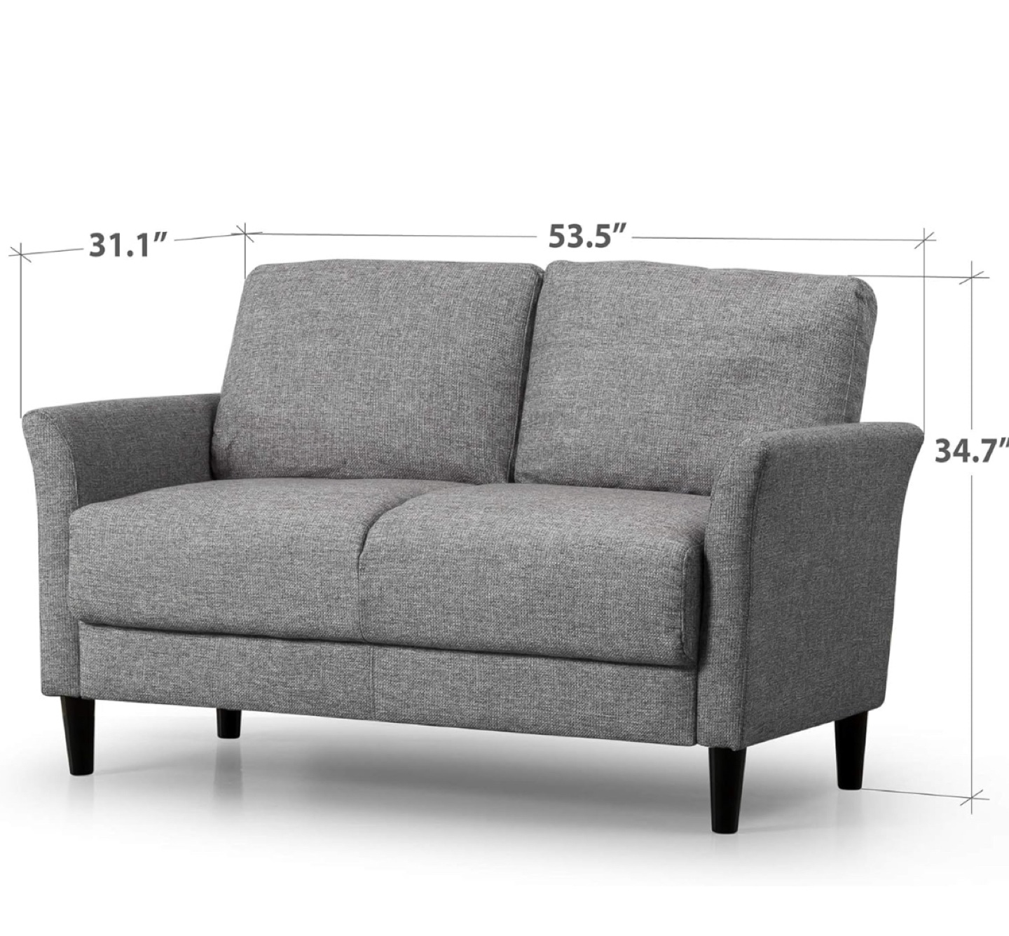 Gray Loveseat & Sofa - photo 4