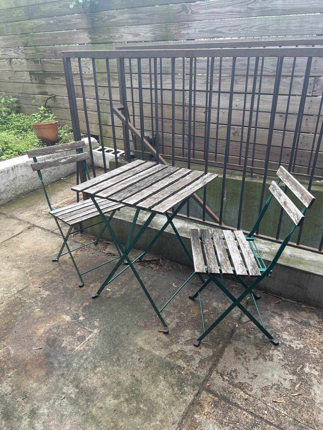 IKEA Metal and Wood table Set w/ 2 table - photo 2