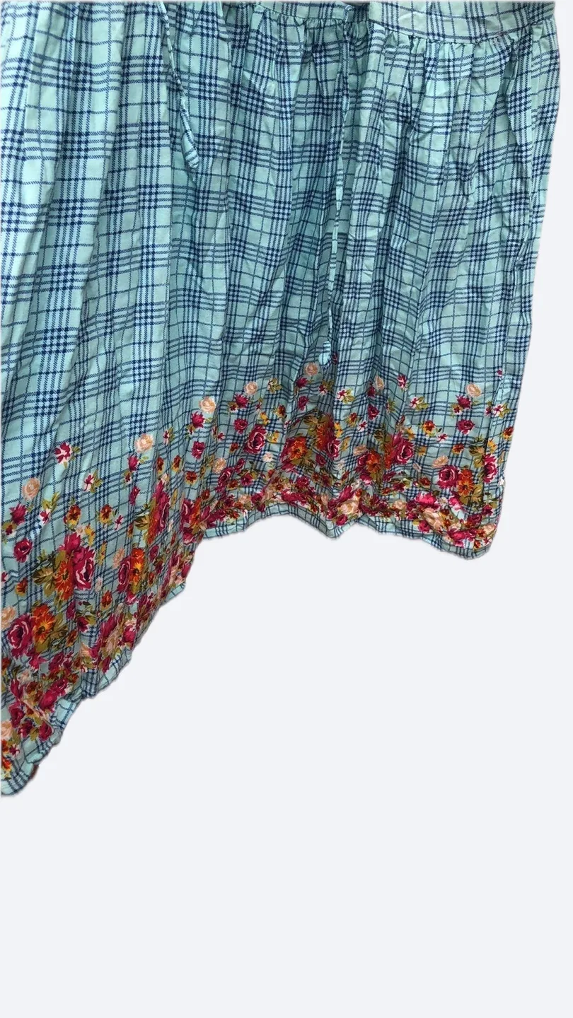 Moving Out Sale  ⚠️ ‼️ Blue  Checked Dress with Floral Detail image indicator(6)