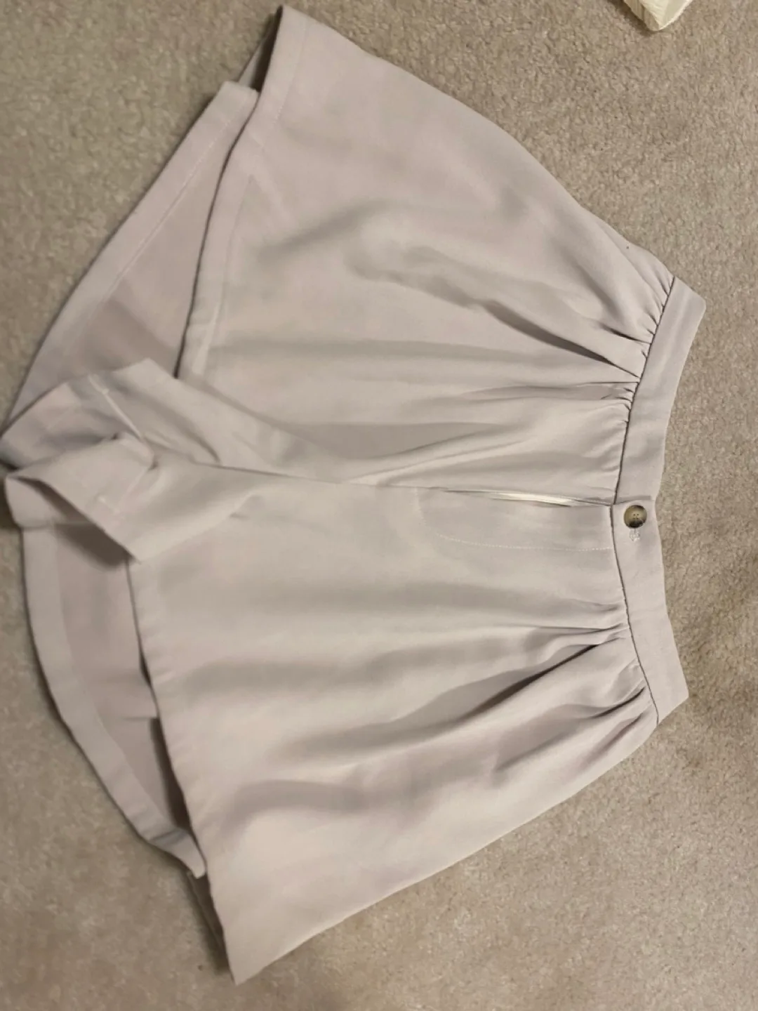 Light Beige Pleated Shorts thumbnail