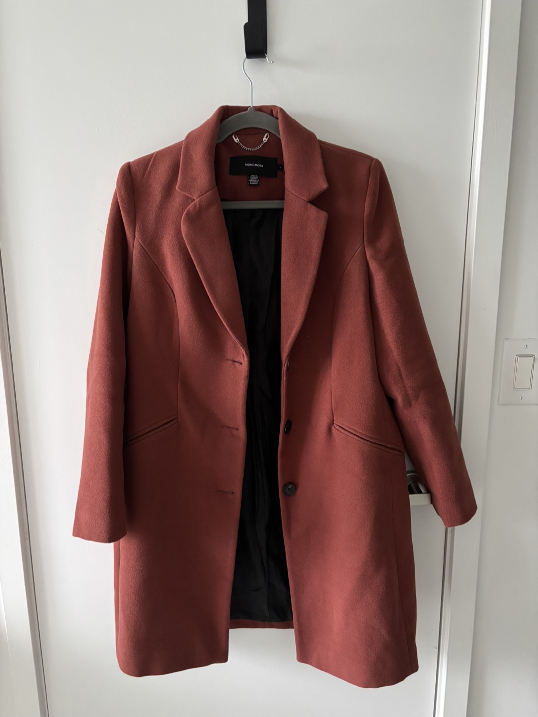 Vero Moda Women's Rust-Colored Coat, Size M