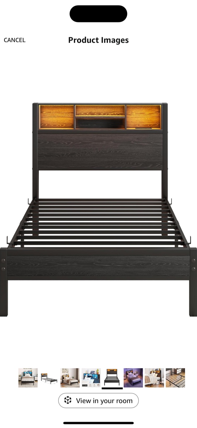 Twin size bed frame - photo 3
