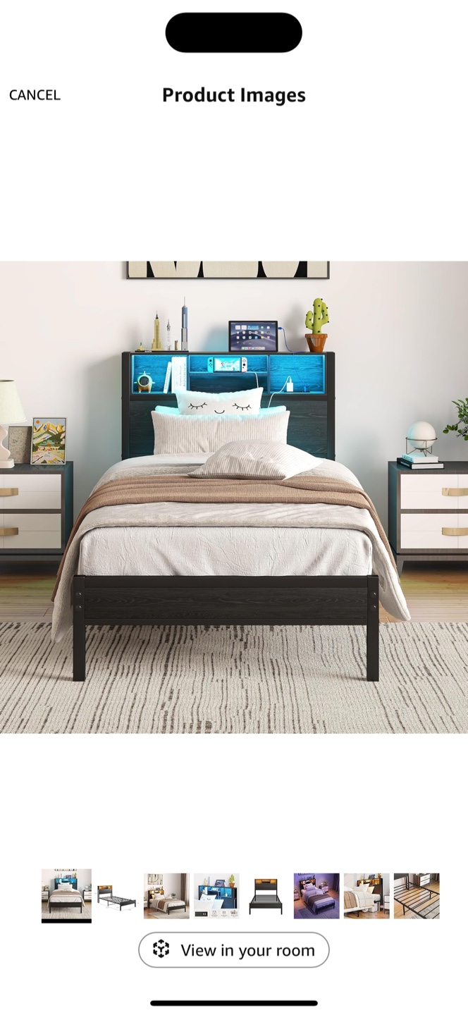 Twin size bed frame