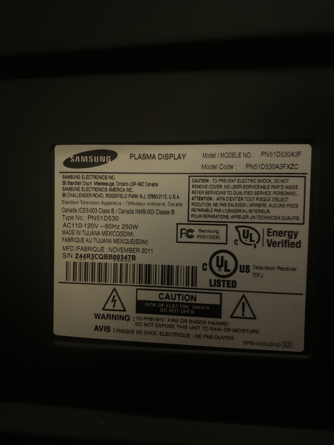 Samsung Flat Screen TV 50 inch - photo 4