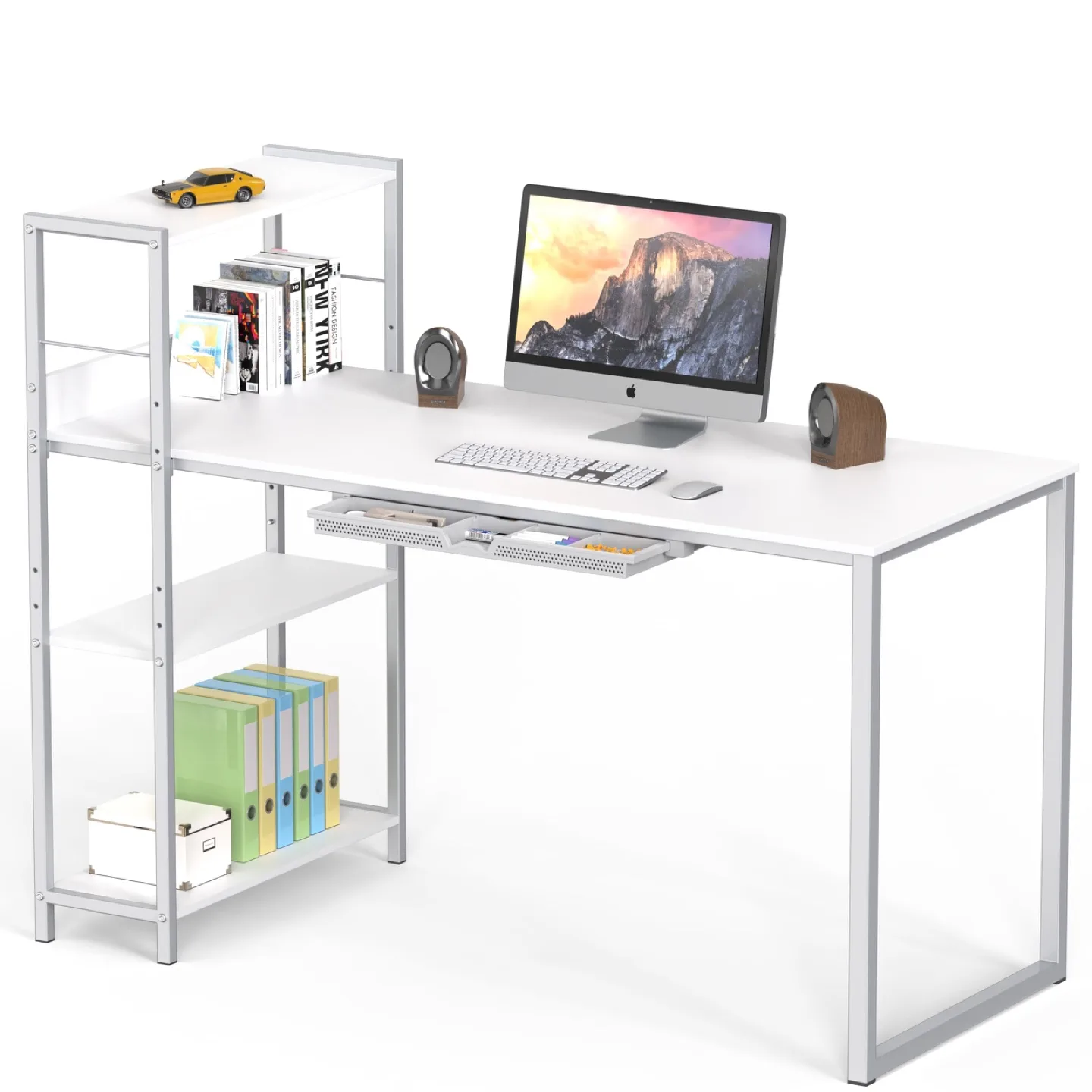New SHW 46-Inch Home Office Mission Computer Desk thumbnail