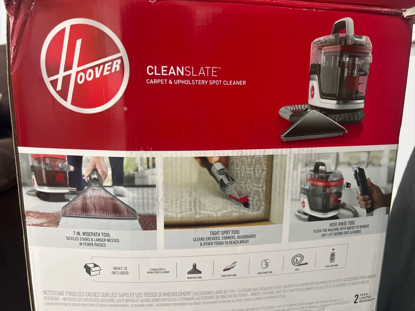 Hoover CleanSlate Carpet & Upholstery Spot Cleaner - New in Box image indicator(2)