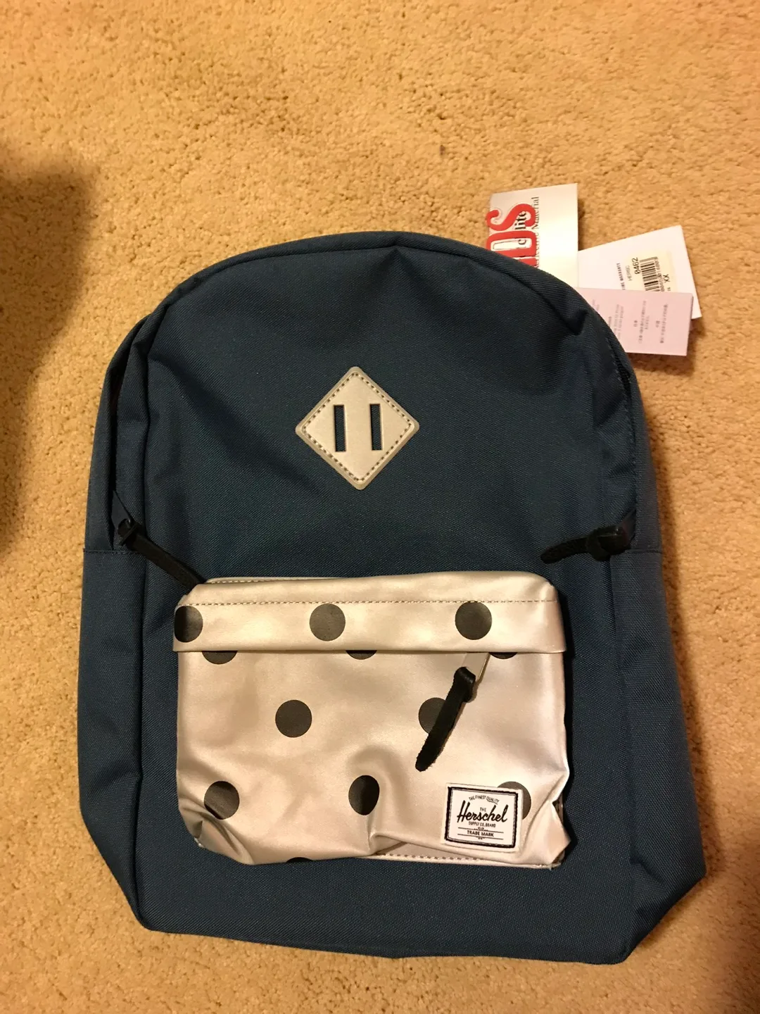 Herschel Supply Co. Backpack - Navy/Polka Dot