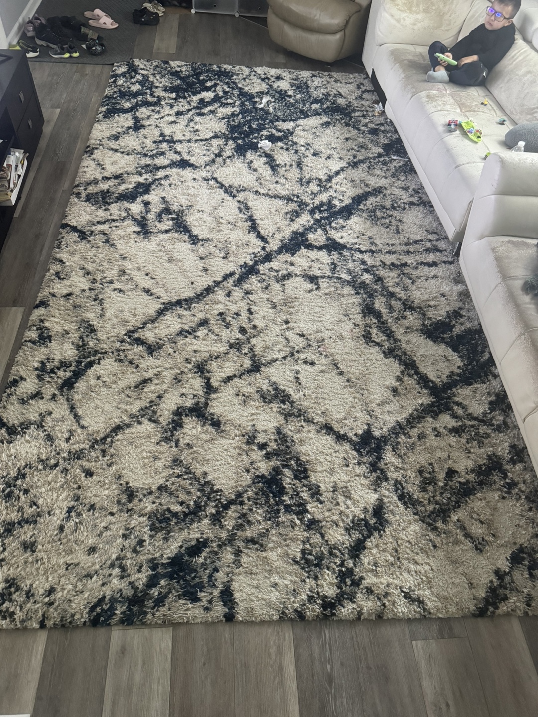 Thomasville Hudson Lush Shag Rug - Ivory Blue - photo 2