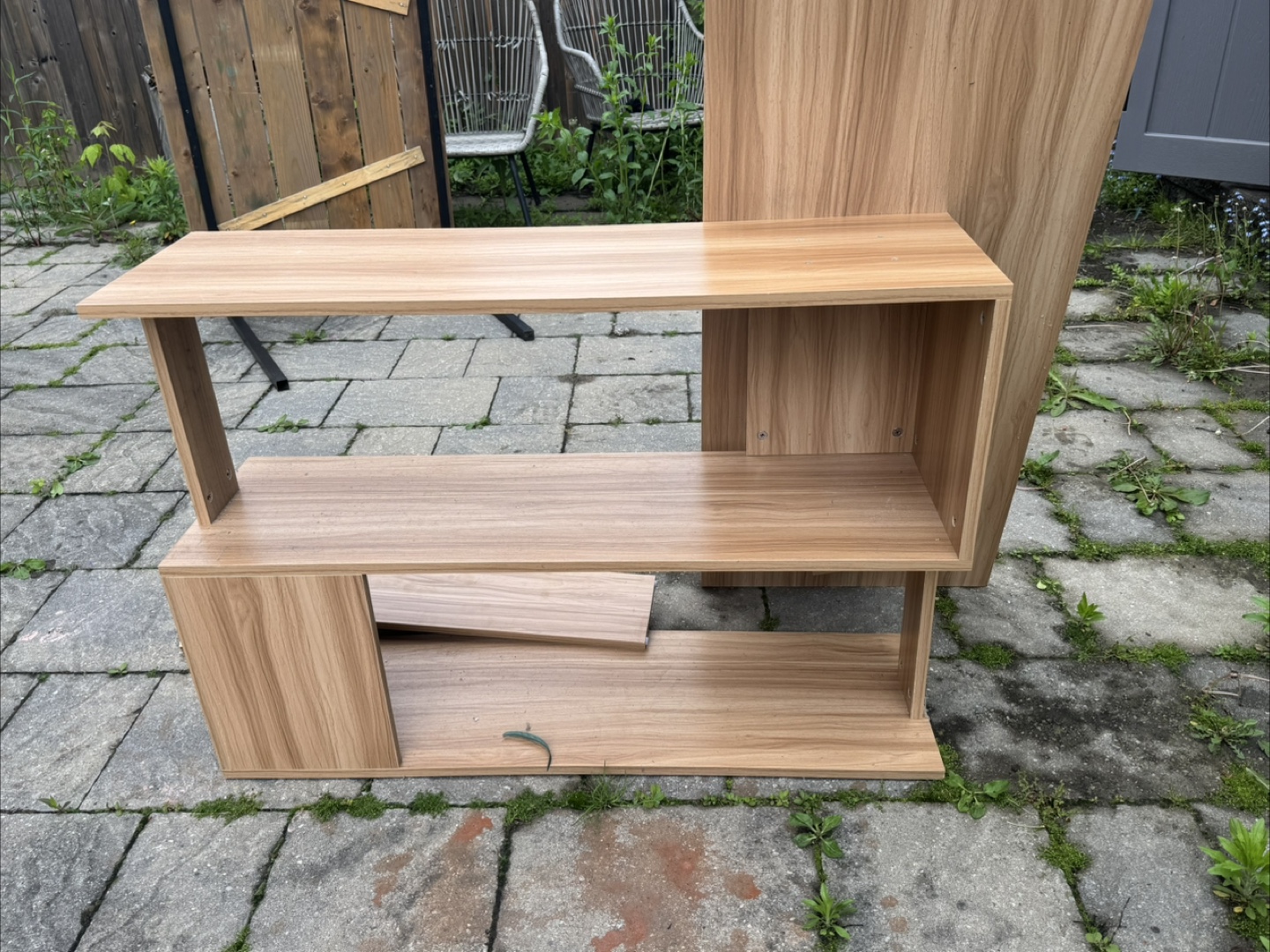Disassembled Wooden Shelving Unit - photo 5
