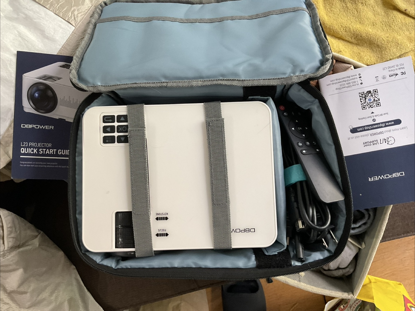 Projector - Portable Home Theater with Carrying Case