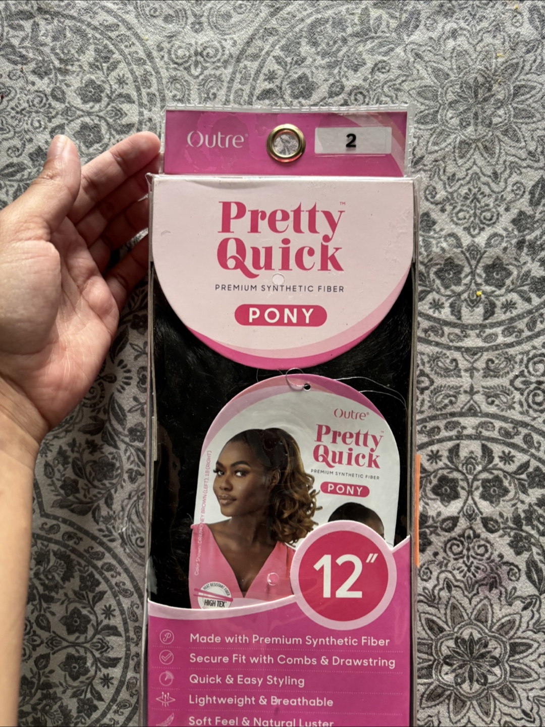 Outre Pretty Quick Ponytail - 12" - Black - photo 2
