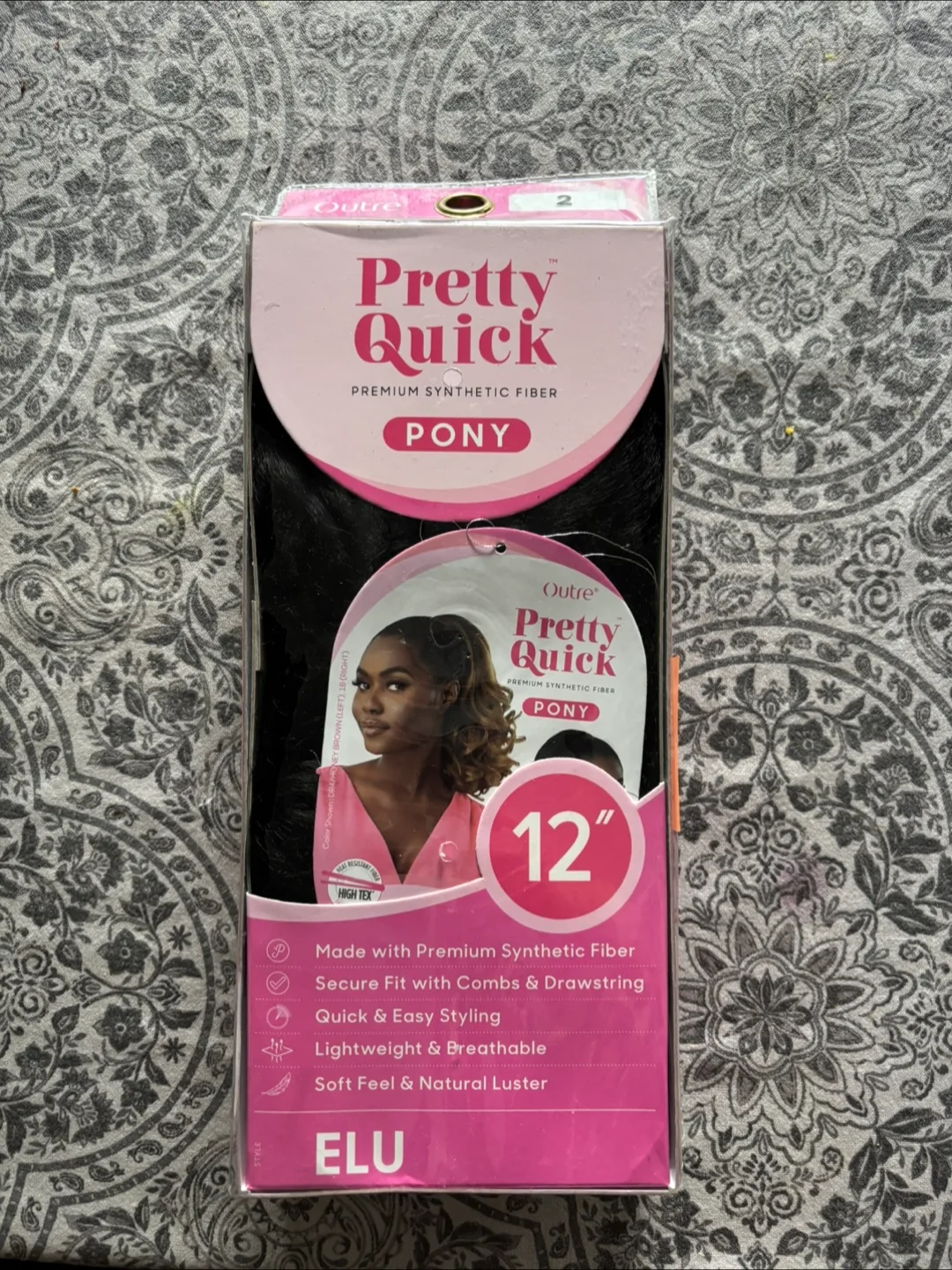 Outre Pretty Quick Ponytail - 12" - Black thumbnail