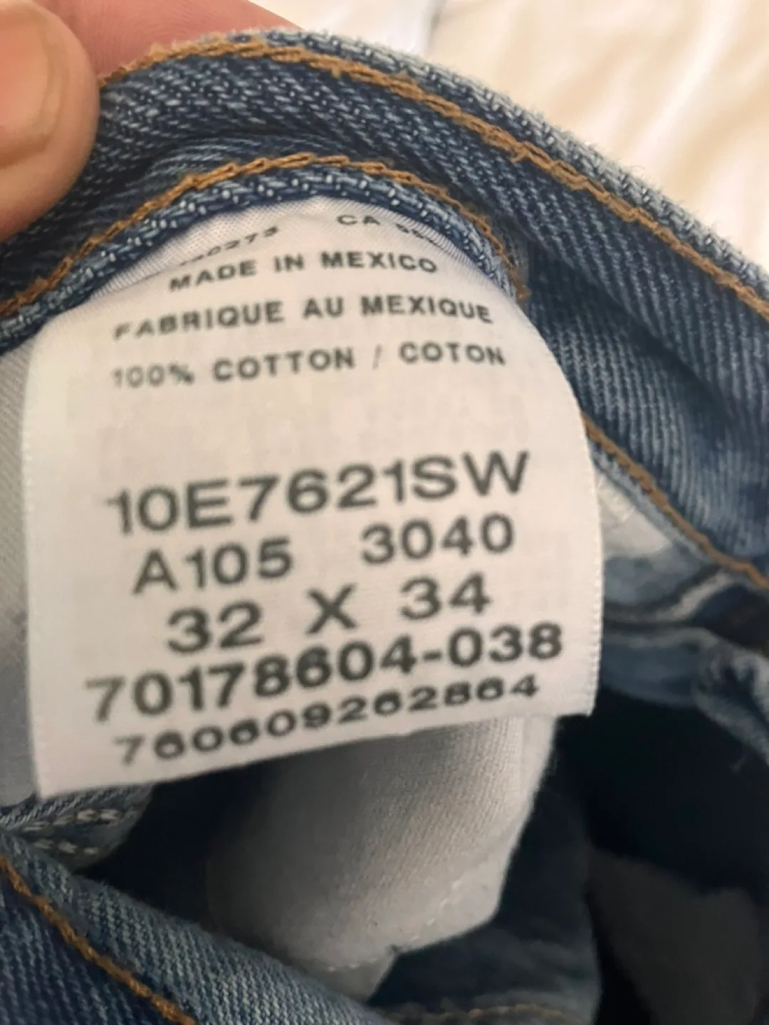 Men's Wrangler 32x34 Blue Jeans thumbnail