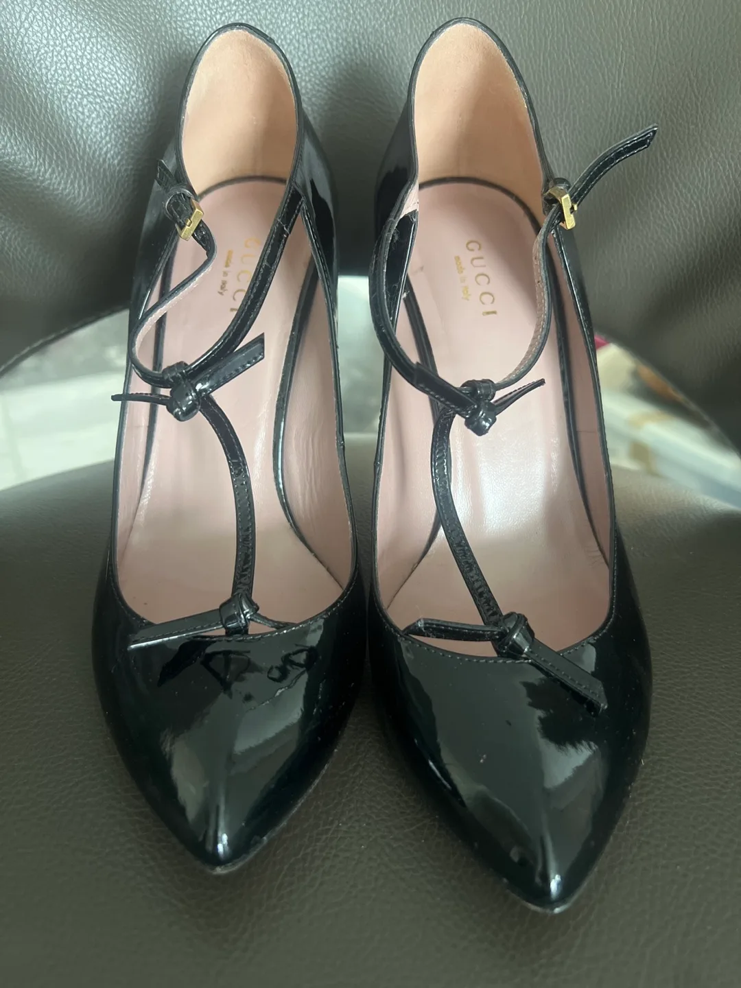 Gucci Black Patent Leather Heels thumbnail